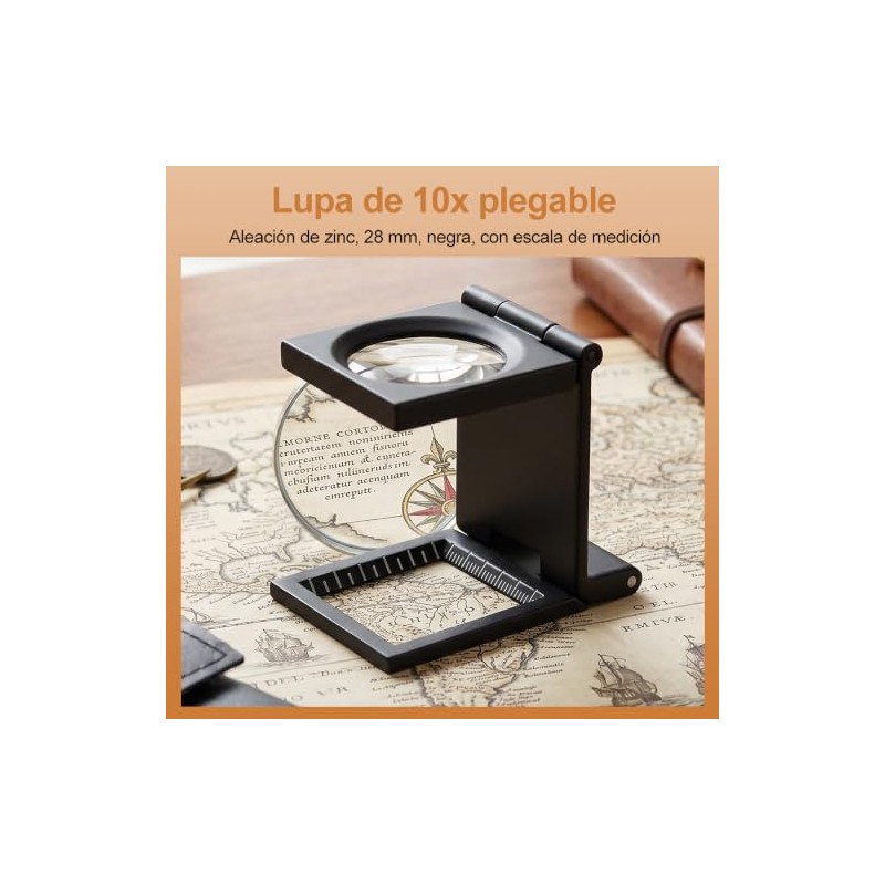 Greensen 10X Lupa Magnificadora, Cuenta Hilos, Lupa Pequeña