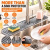Silicone Faucet Mat for Kitchen & Bathroom Sinks – Quick-Drain