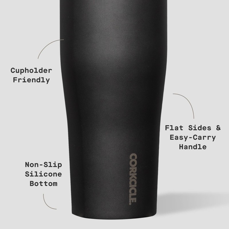 Corkcicle Protein Shaker - Built-In Agitator & Fruit Strainer Lid