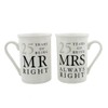 Amore 25th Anniversary Set of 2 China Mugs 'Mr Right