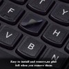 [2PCS Pack] HRH Spanish Keyboard Stickers,PC Keyboard Stickers Black Background