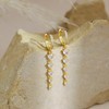 Dangle Earrings For Women Trendy 14K Gold Plated CZ Drop