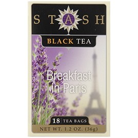 Stash Tea Breakfast in Paris Black Tea, 18 Count Tea Bags in Foil (Pack of 6) by Stash Tea