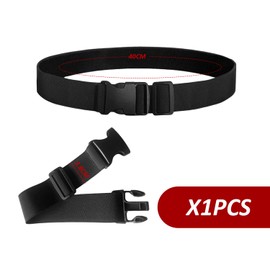 KRYMSON 1 Piece Elastic Waistband, Nylon Waistband, Adjustable Waistband, Unisex Waistband, Men's Elastic Waistband, Black Elastic Waistband, Hole-less Waistband, Sports Belt, Metal Free Waistband,