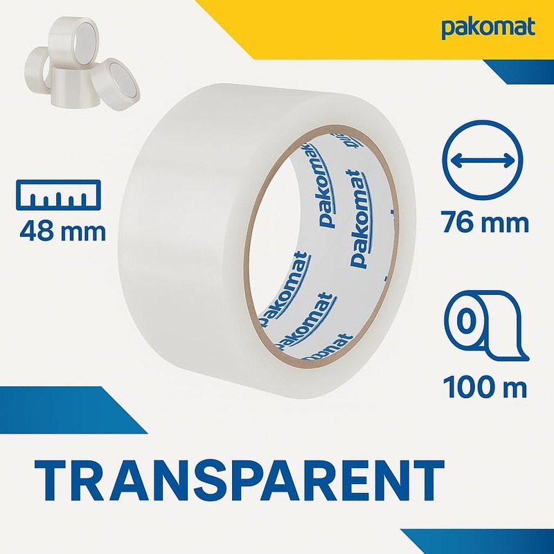 Pakomat Super Parcel Tape 2 Rolls Transparent – Packaging Tape
