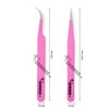 ZAMAHA UK Lash Eyelash Extension Tweezers, Japanese Stainless Steel Tools