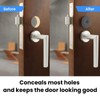 MILYARD 2 Pcs 2-5/8" Diameter Door Hole Cover Plate, Round