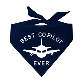 Best Co-Pilot Ever Dog Bandana (Navy OS 786)