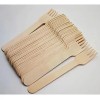 Tenedor Madera Biodegradable 6 Pulgadas 100 Piezas Wecare Ecológico Beige
