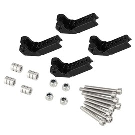 RZXYLRC Metal Front Rear TRX4 TRX6 Shock Mount Adjustable Towers Hoops for 1/10 RC Crawler TRX-4 Defender Bronco Sport G500 Upgrade (Black)