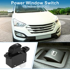A ABSOPRO Power Window Switch No.9358026100 Passenger Side Window Control Switch for Hyundai Santa Fe 2002-2006 Black
