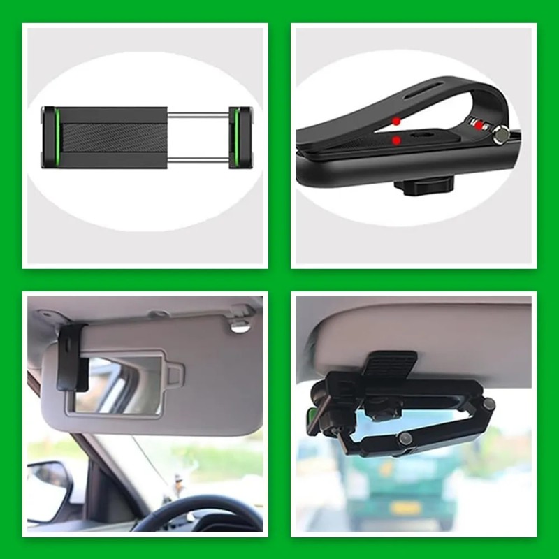 Soporte Teléfono Porta Celular 360° Carro Brazo Ajustable