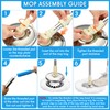 Spin Mop Replacement Handle 360 Degree Spin Mop Pole Handle