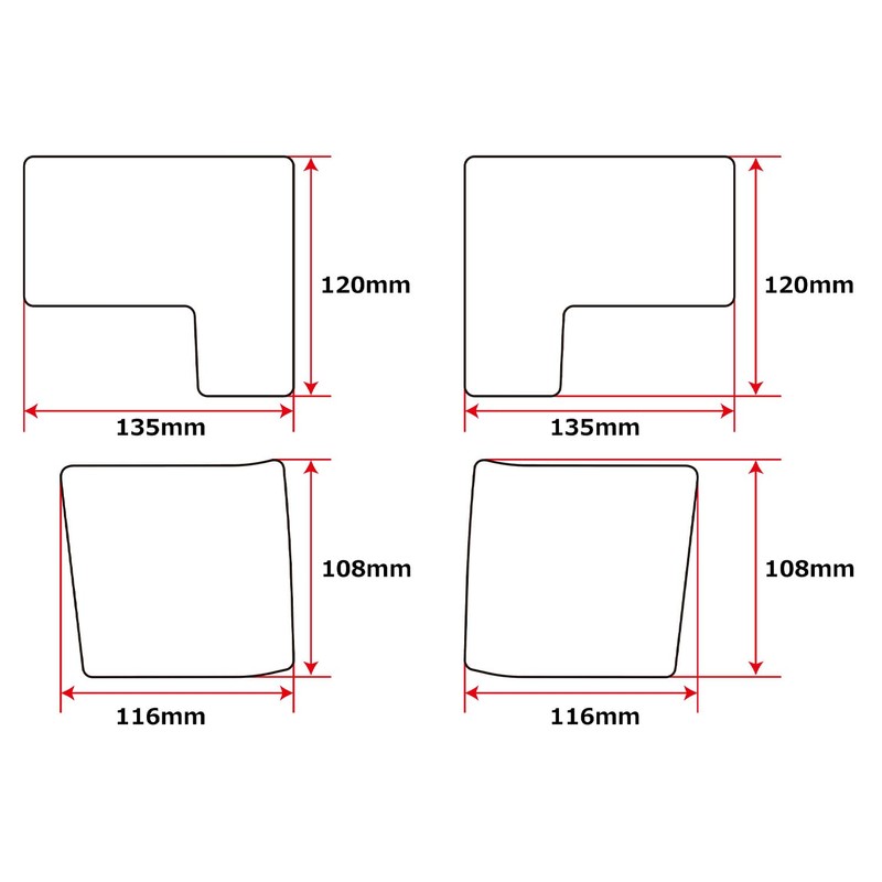 MONSTER SPORT 898110-5500M JB64W Seat Belt Protector, JB74W, Set of