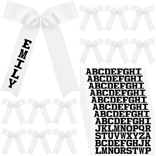 Hoteam 20 Pcs 8 Inch Jumbo Cheerleading Bows and Iron
