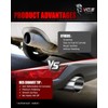 MZS Exhaust Tips, Stainless Steel 2.5" Inlet 4" Outlet 17"