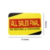 All Sales Final Sign | No Refund or Exchange PVC