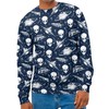 Funny Alien Space Sweatshirt for Men Comfortable Long Sleeve Pullover