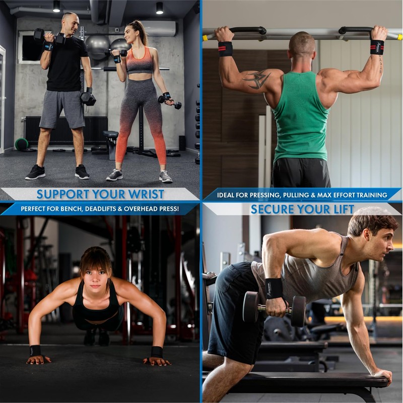 Actesso Weight lifting Wrist Wraps (Single) - Premium Wrist Support