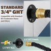 MINGOR-Style RV City Water Inlet with Check Valve Matte Black