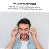 SHINEOFI Over Ear Wireless Headset Foldable Design with Aux Noise