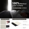 Cream Blackout Curtains & Drapes 96 Inches Long 2 Panels