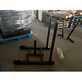 TE DEUM Weight Sled, Fitness Strength Speed Training Sled, Steel Power Sled Workout Equipment for Athletic Exercise and Speed Improvement, Only Suitable for 2" Weight Plate, Standard