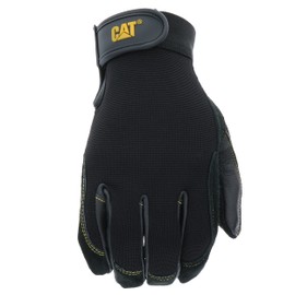 CAT CAT012201M Black Reversed Pigskin Palm Gloves, Medium
