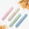 NEXCURIO 4 Pack Travel Toothbrush Case, Portable Breathable Toothbrush Holder