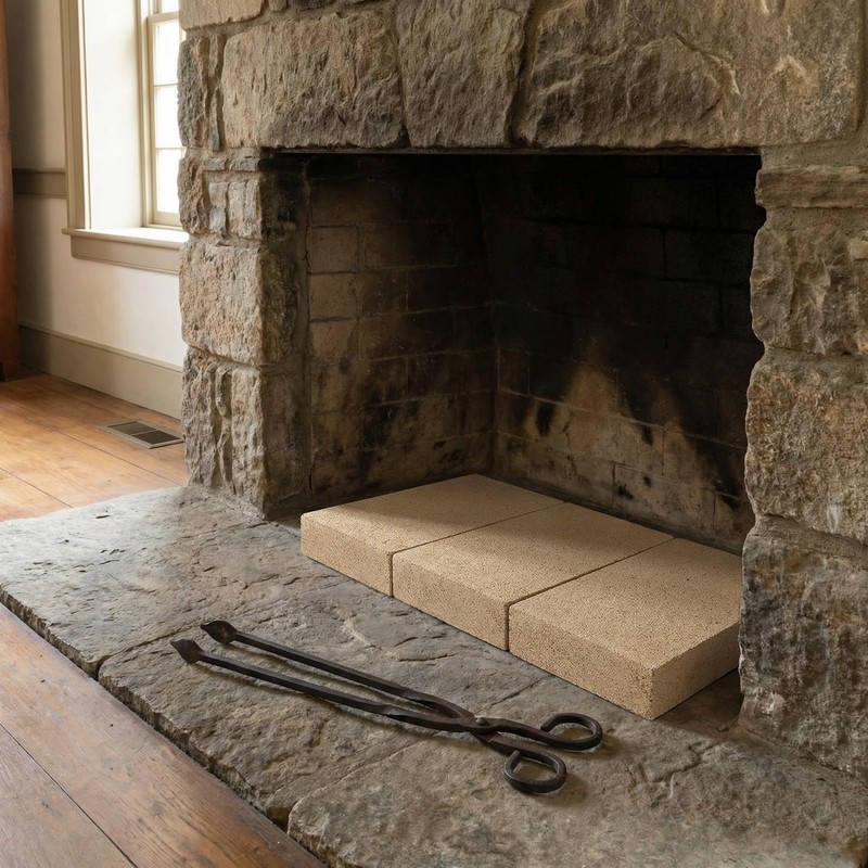3-Pack Fire Bricks for Wood Stove Fireplace, 9"x4.5"x1.25" 2700°F Cuttable