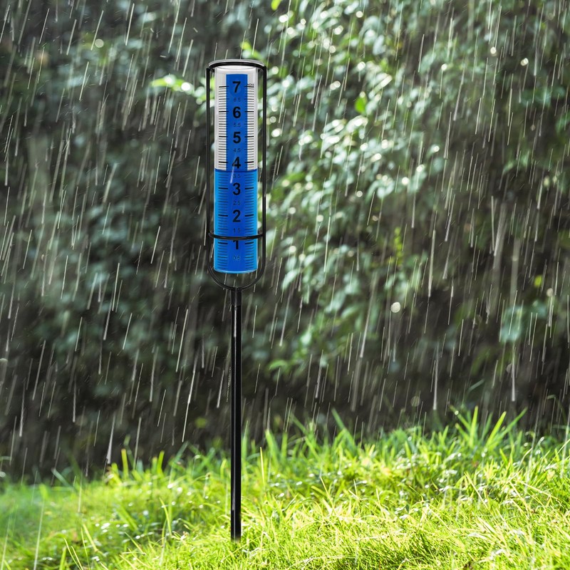 Rain Gauge Outdoor for Yard, Heavy Duty Rain Guage Gage