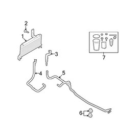 Ford Genuine Ford Motor Co Oil Cooler Tube 8C2Z7890D