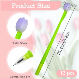 GGUFAY 12 Lustige Gelschreiber Set, Farbwechselnde Tulpen Gel Stifte, Fidget Pen Kinder, Coole Stifte, Squishy Stifte für Mitgebsel Kindergeburtstag, Give Aways Kindergeburtstag Gastgeschenke