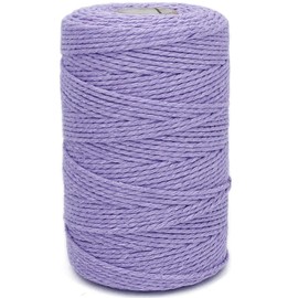 Twine String,500 Feet Cotton Butchers Twine String Cooking Kitchen Twine for Crafts Roasting Gift Wrapping DIY Decoration Gardening Packing Materials,Lavender