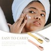 Mobestech 2sets Mini Makeup Spatula Set Skincare Cosmetic Spoons Reusable