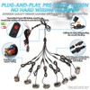 12Pods Full Angle All Pure White LED Rock Lights Full