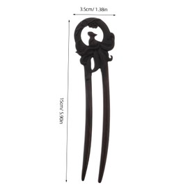 OATIPHO Secure Fit Wooden Hair Sticks u Shape Hair Pins for Traditional Bun Decor