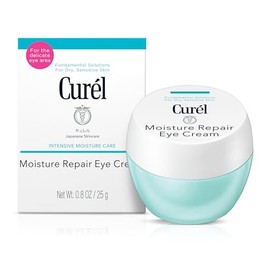 Curel Crema japonesa para el cuidado de la piel para los ojos, con ceramidas, 0.8 onzas | Para pieles sensibles secas, ayuda a reducir la apariencia d