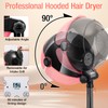 Hooded Hair Dryer, Professional Standing Hair Dryer with Time Setting,