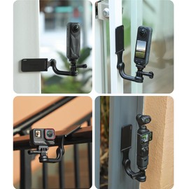 360° Magnetic Rotating Mount for Pocket 3 / Action 5/360 X5 Accessory Camera, Multi-Angle Adjustable Magnetic Tripod with Strong Grip, Desk Stand & Handle Grip, Mount Holder for Action Cameras