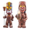 Yusat Tiki Statue with Solar Light, Solar Lamp Tiki Totem