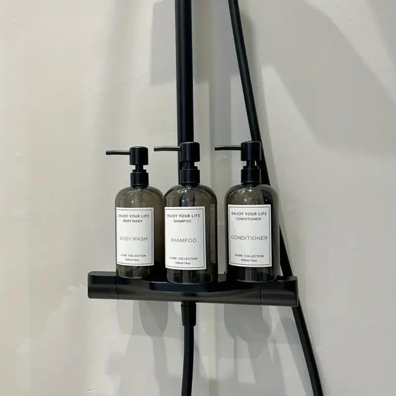 Seifenspender für Bad | Set mit 3 Dosen für Shampoo