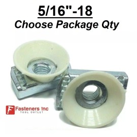 Fasteners Inc. 5/16-18 Cone Twirl Nuts for Unistrut Channel (Choose Pkg Qty) Standard Strut - 10