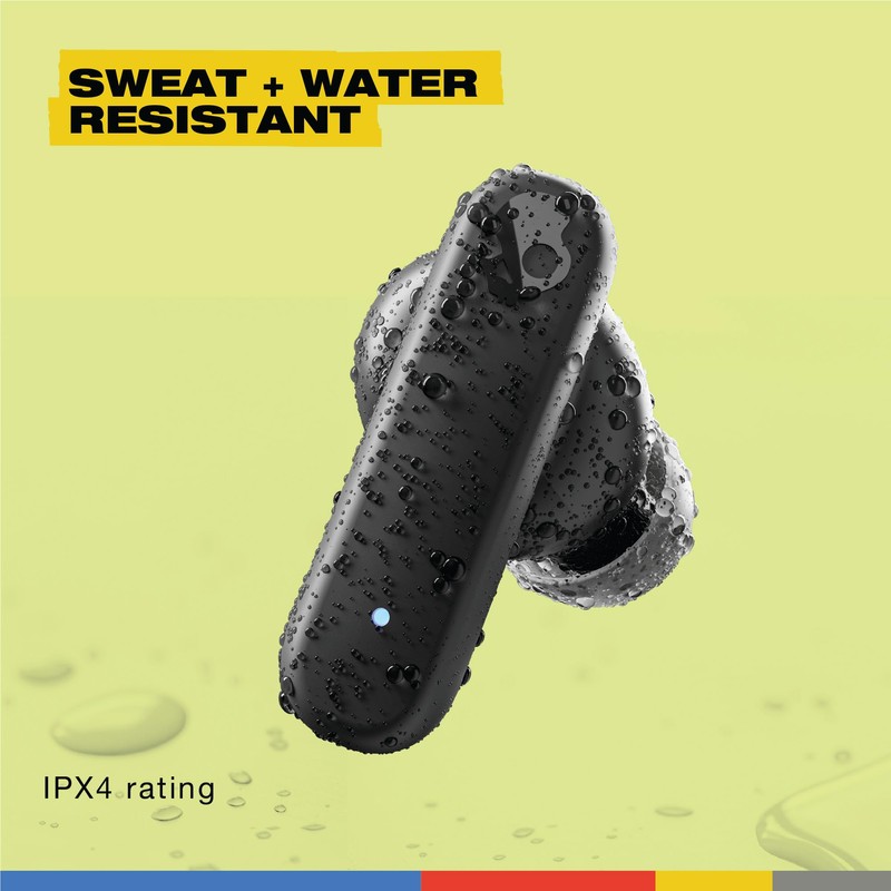 Skullcandy Smokin’ Buds Wireless Earbuds, Bluetooth Headphones, Noise Isolating Fit,