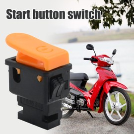 Hoypeyfiy Motorcycle Electric Starter Button Switch Motorcycle Start Button Replacement for 50cc 70cc 90cc 110cc 125cc 150cc Moped Scooter Go Kart