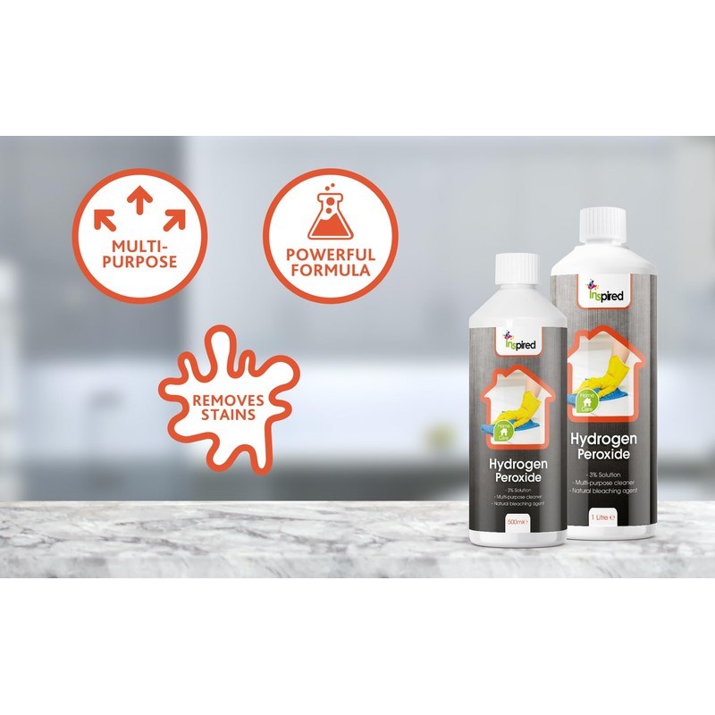 Inspired - Hydrogen Peroxide 3%, 1 Litre - 10 Vols