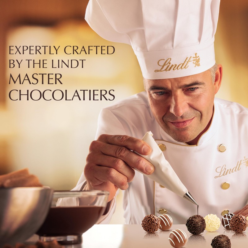 Lindt Valentine's Gourmet Truffles Assorted Chocolate Candy Heart, 10.6 oz.