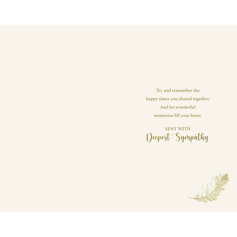 Sympathy Card - Sent With Deepest Sympathy on the Sad