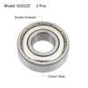 sourcing map 6202ZZ Deep Groove Ball Bearings Z2 15mm X