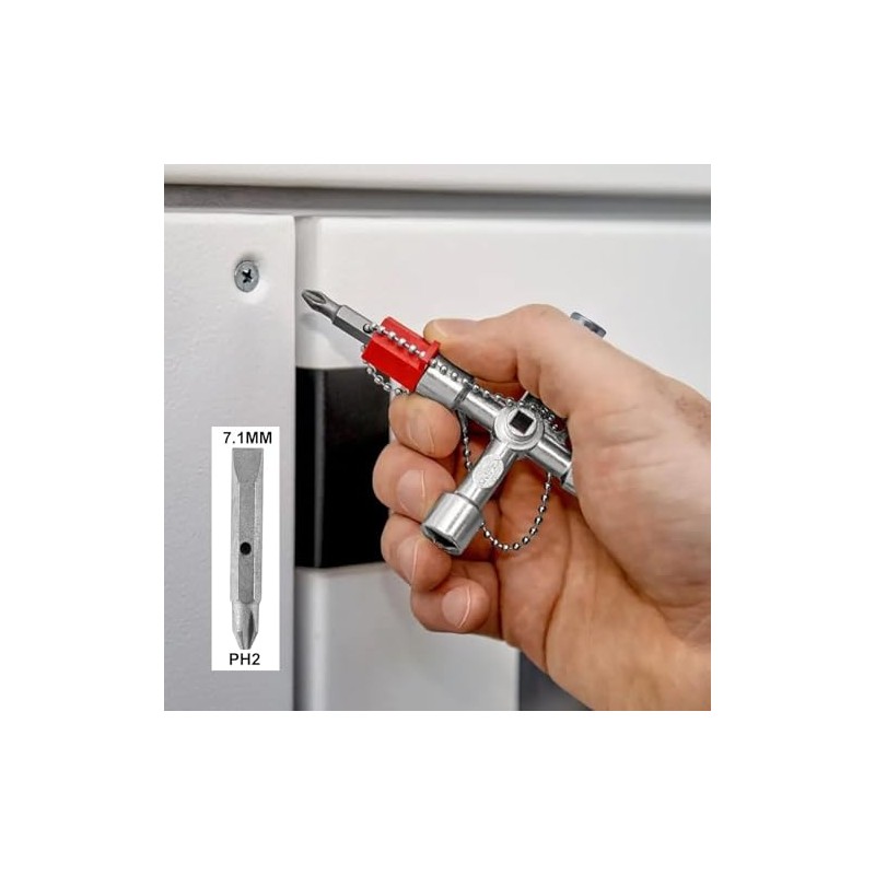 4 Way Sillcock Key Set, Equipped with Bits,Multi Functional Water